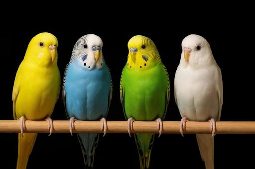 セキセイインコの種類比較・小鳥・ペット セキセイインコの種類比較・小鳥・ペットの写真