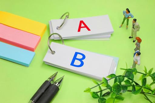 AorB 　２つの選択肢 比較,選択,選択肢の写真素材