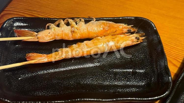 エビの焼き物 海老,エビ,美味しいの写真素材