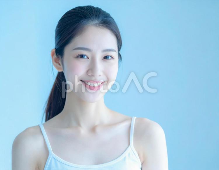 化粧品・美容イメージの女性 19 女性,美容,微笑みの写真素材