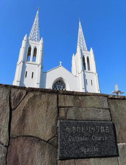 カトリック布池教会　大聖堂 カトリック布池教会,布池カトリック教会,教会の写真素材