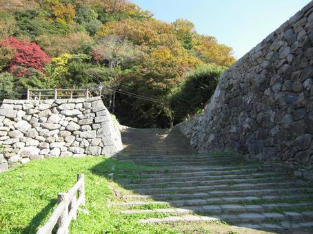 鳥取城 裏御門跡 鳥取城 裏御門跡 鳥取城,久松山城,兵糧攻めの写真素材