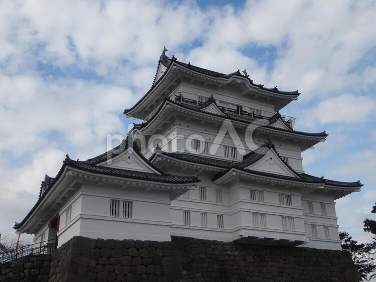 小田原城天守閣　本丸側から 小田原城,天守閣,北条の写真素材