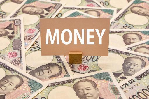 紙幣とMONEYの文字 紙幣とMONEYの文字 マネー,money,お金の写真素材