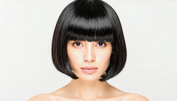 美しい黒髪、ボブのヘアスタイル 美しい黒髪、ボブのヘアスタイルの写真