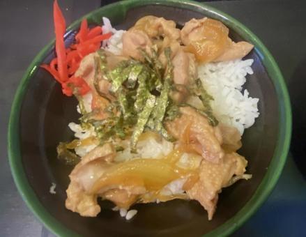 鶏天丼 紅生姜 丼 丼物 鶏天丼 紅生姜 丼 丼物の写真