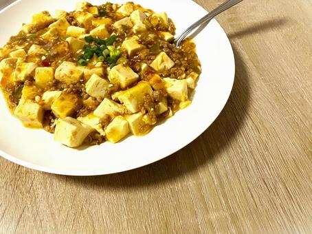 手作りの麻婆豆腐 手作りの麻婆豆腐 麻婆豆腐,中華料理,中華の写真素材