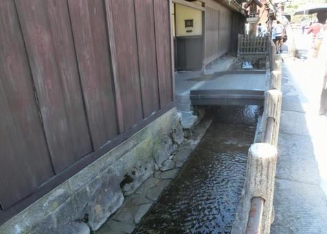 Photo, hida takayama, takayama city, gifu prefecture, old streets, 