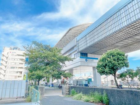 日の出駅 日の出駅,ゆりかもめ,駅の写真素材