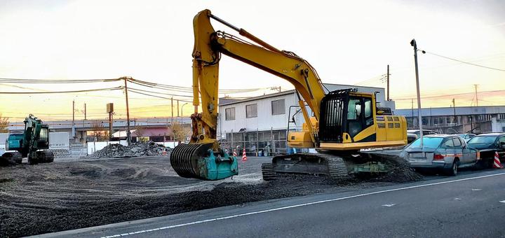 土木工事現場 土木工事,土木,建設機械の写真素材