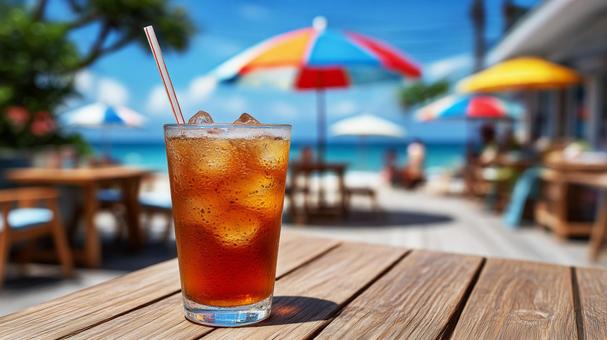 カフェテラスの夏ドリンク カフェテラスの夏ドリンクの写真