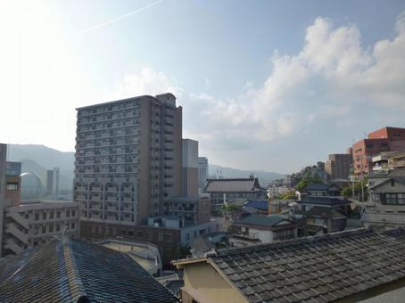 Photo, nagasaki, an urban area, townscape, 