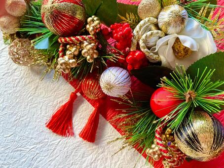 お正月飾り お正月,正月飾り,年賀状の写真素材