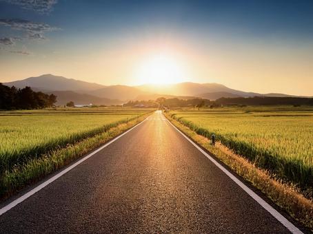 田舎の道_AS000004 田舎の道_AS000004の写真