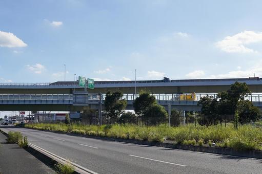 久喜白岡ジャンクション 久喜白岡ジャンクション 東北自動車道,東北道,圏央道の写真素材