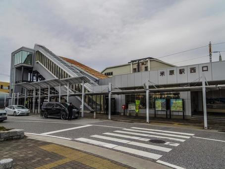 【滋賀県】米原市・米原駅西口 米原駅,米原駅西口,米原市の写真素材