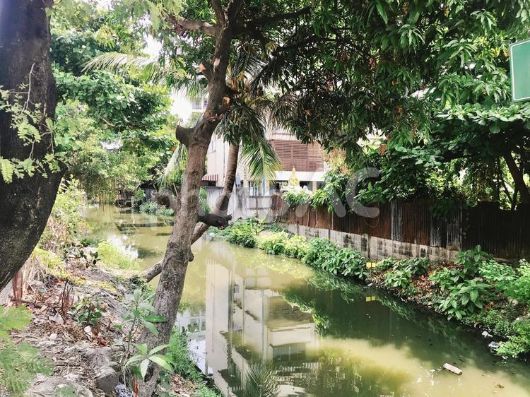 タイ、バンコクの街並みと川 海外,アジア,東南アジアの写真素材