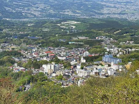 高根展望台から見た伊香保温泉 温泉街 高根展望台から見た伊香保温泉 温泉街の写真