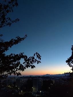 Photo, breaking dawn, sky, orange, 