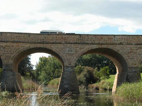 リッチモンド橋、ひっそりと オーストラリア,タスマニア,最古の石橋の写真素材
