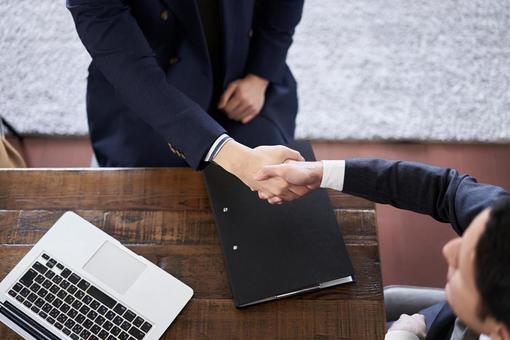 Asian businessman shaking hands, JPG Asian businessman shaking hands, businessman, handshake, meeting, JPG