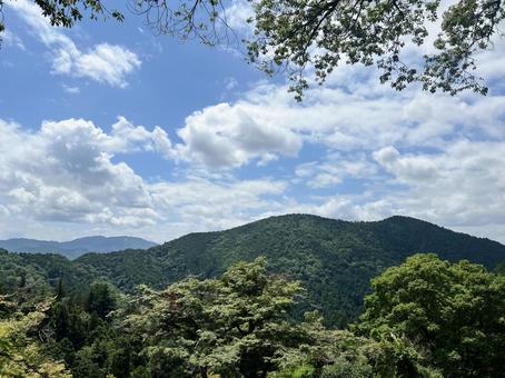 夏の山と空 夏の山と空の写真