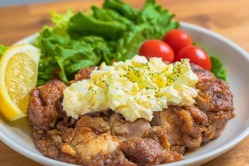 タルタルたっぷりチキン南蛮 タルタルたっぷりチキン南蛮 チキン南蛮,鶏肉料理,タルタルソースの写真素材
