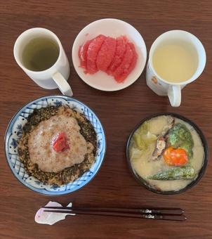 Photo, breakfast, rice, oatmeal, 