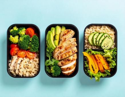 手作りの作り置き弁当 ミールプレップ1 手作りの作り置き弁当 ミールプレップ1の写真