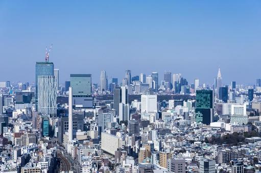 從惠比壽的摩天大樓看到的東京, JPG 從惠比壽的摩天大樓看到的東京, 東京, 城市景觀, 風景, JPG