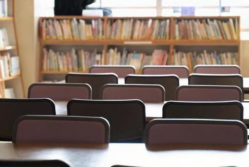 Image of Japanese elementary school library, primary school, library, this, JPG