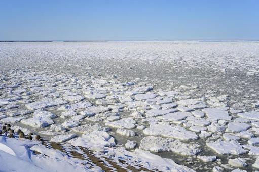 流氷 流氷 流氷,氷,冬の写真素材