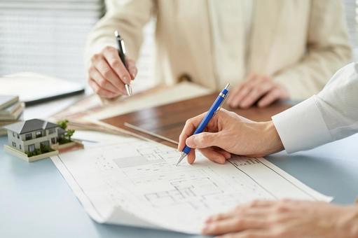 Asian architect designing a house, JPG Asian architect designing a house, architects, designer, level 1 builders, JPG