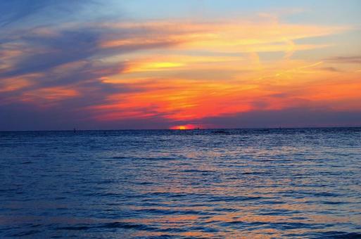 夕日 夕日の写真