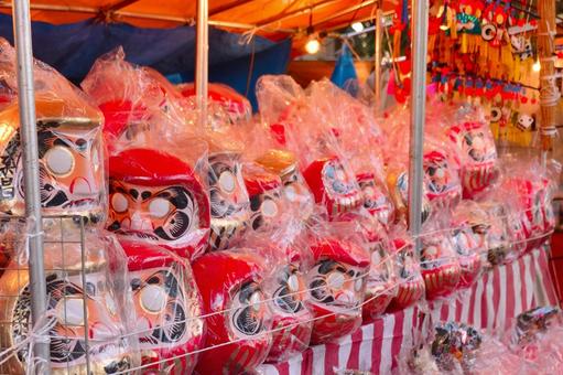 陳列されただるま② 陳列されただるま② だるま市,正月,新年の写真素材