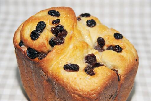 美味しそうな手作りレーズンパン一斤 レーズンパン,パン,レーズンの写真素材