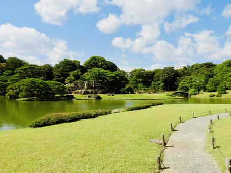 特別名勝六義園8 六義園,庭園,大名庭園の写真素材
