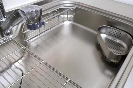 ピカピカのキレイな流し台・シンク　大掃除 流し台,シンク,ステンレスの写真素材