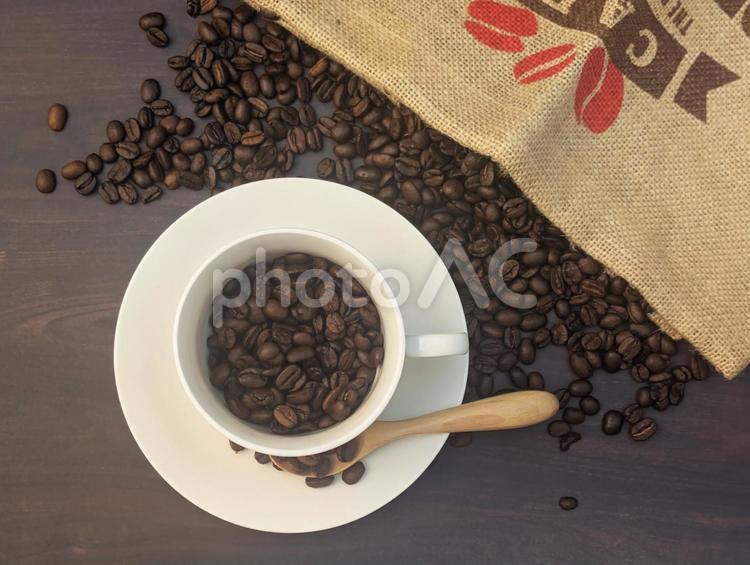 香ばしいコーヒー15 コーヒー,コーヒー豆,珈琲の写真素材