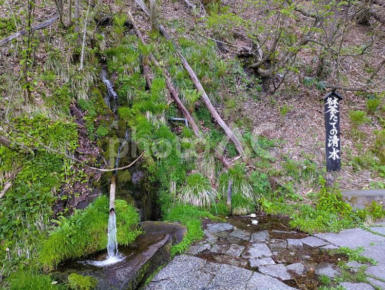茶立ての清水（秋田県仙北市）1 田沢湖,秋田県,仙北市の写真素材