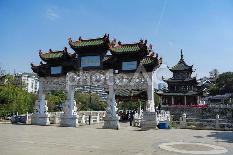 中国貴州貴陽の美しい風景 中国,貴州,貴陽の写真素材
