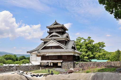 Photo, yu sculls de sol, kumamoto city, ville, 