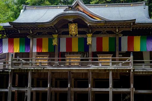 狸谷山不動院の舞台 狸谷山不動院の舞台の写真
