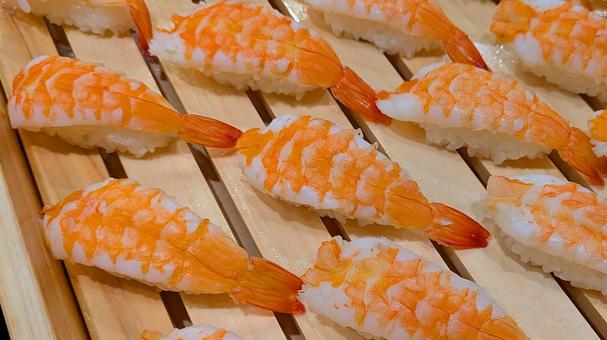 エビの握り寿司 グルメ,寿司,鮨の写真素材