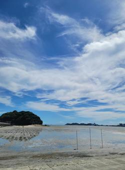 空と海のコントラスト 空と海のコントラストの写真