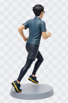 ランニングする男性フィギュア ランニングする男性フィギュアの写真
