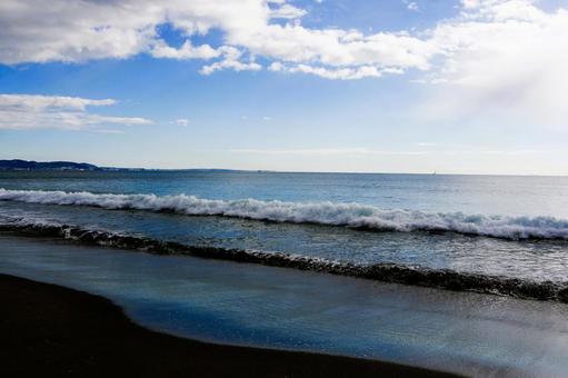 七里ヶ浜の波 七里ヶ浜の波の写真