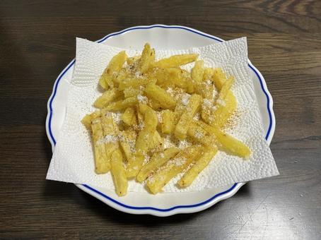 フライドポテト フライドポテト フライドポテト,ジャガイモ,揚げたの写真素材