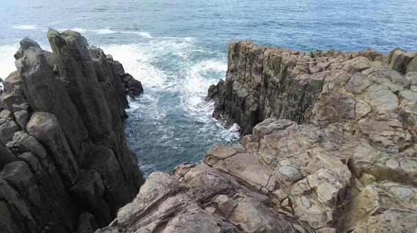 東尋坊 東尋坊,海,自然の写真素材