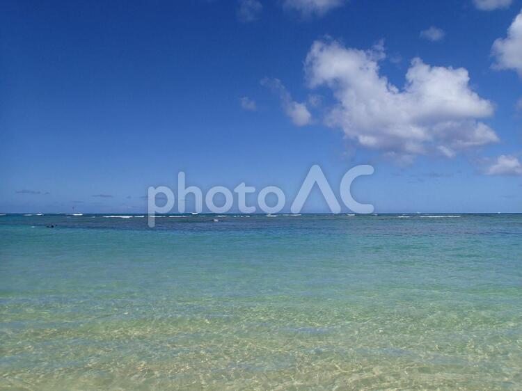 カイマナビーチ オアフ島,カイマナ,ハワイの写真素材